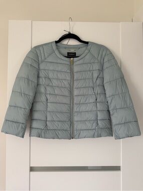 NWOT Motivi Light Blue Quilted Puffer Jacket - 6